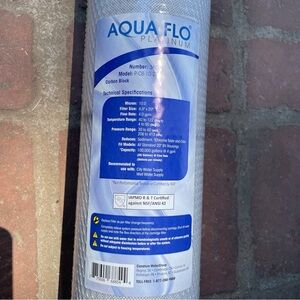 36020 AQUA FLO PLATINUM Model P-CB-10+20BV. Filter size: 4.5”x20”  36020